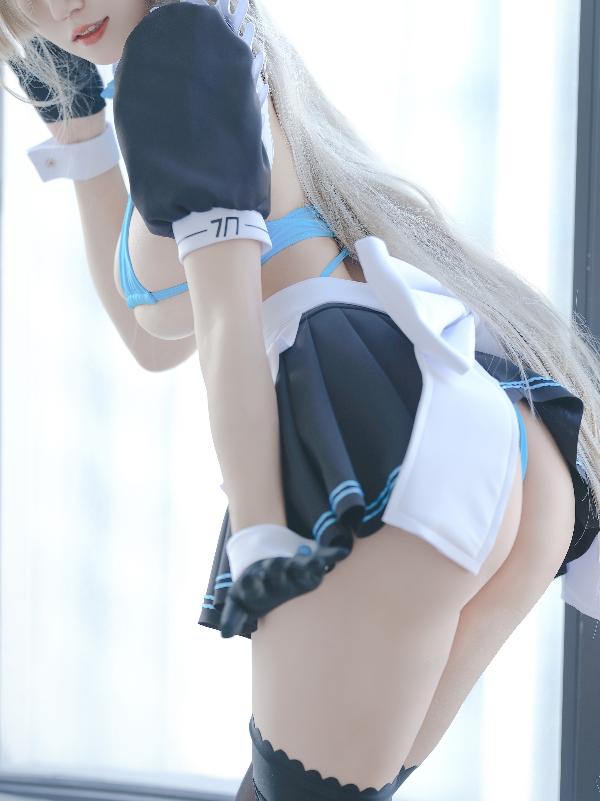 图片[1]-小仓千代w – NO.129 蔚蓝档案 一之濑明日奈 女仆[22P]-XikXak